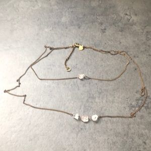 Double layered necklace